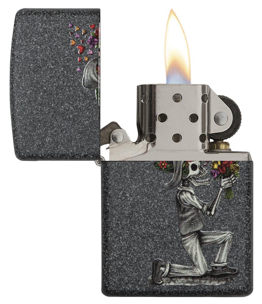 28987, Iron Stone Skeleton Husband and Wife Lighters Set of Two, Color Image, Iron Stone