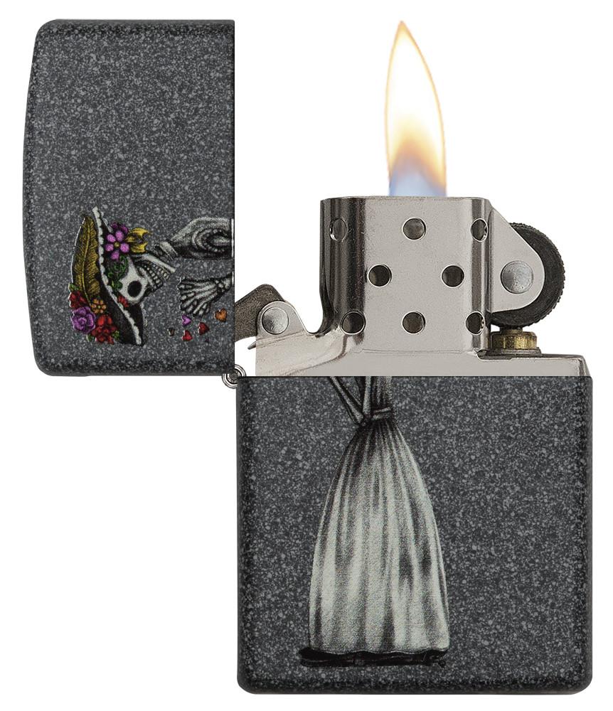 28987, Iron Stone Skeleton Husband and Wife Lighters Set of Two, Color Image, Iron Stone