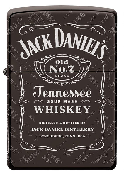 Front shot of Jack Daniel's® Photo Image 360® Black Ice® Windproof Lighter